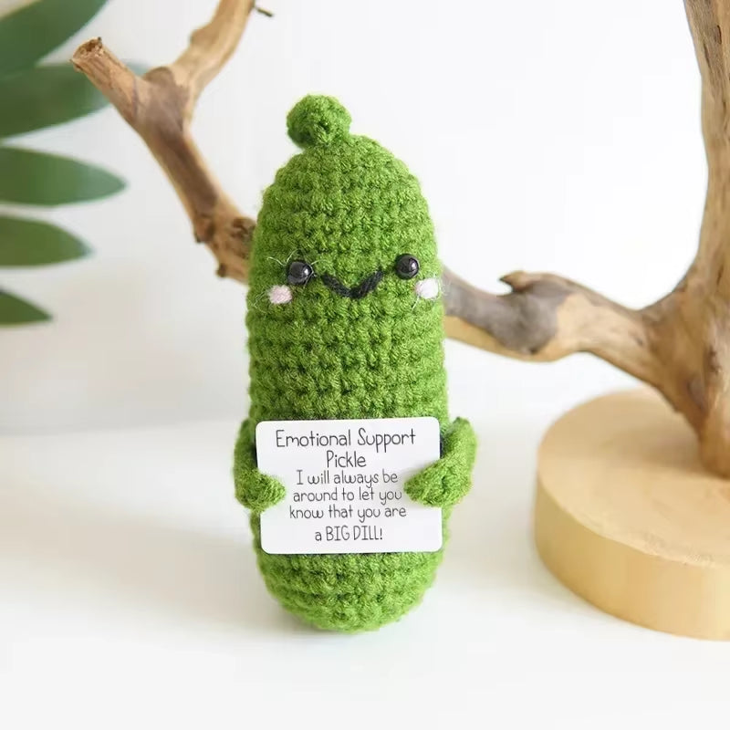 Positive Potatoes Room Decor Ornament Knit Inspired Toy Tiny Yarn Handmade Doll Funny Christams Gift Home Decoration Accessories